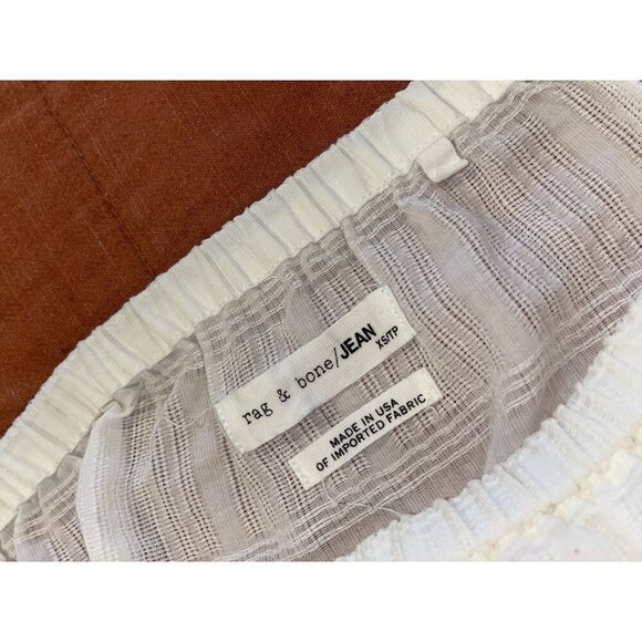 Rag & Bone White Off-Shoulder Cotton Pullover Long Sleeve Blouse Women's Size XS - Picture 3 of 7